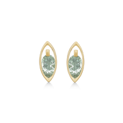 Støvring Design 8kt Guld Ørestik med Grøn Ametyst 60165005