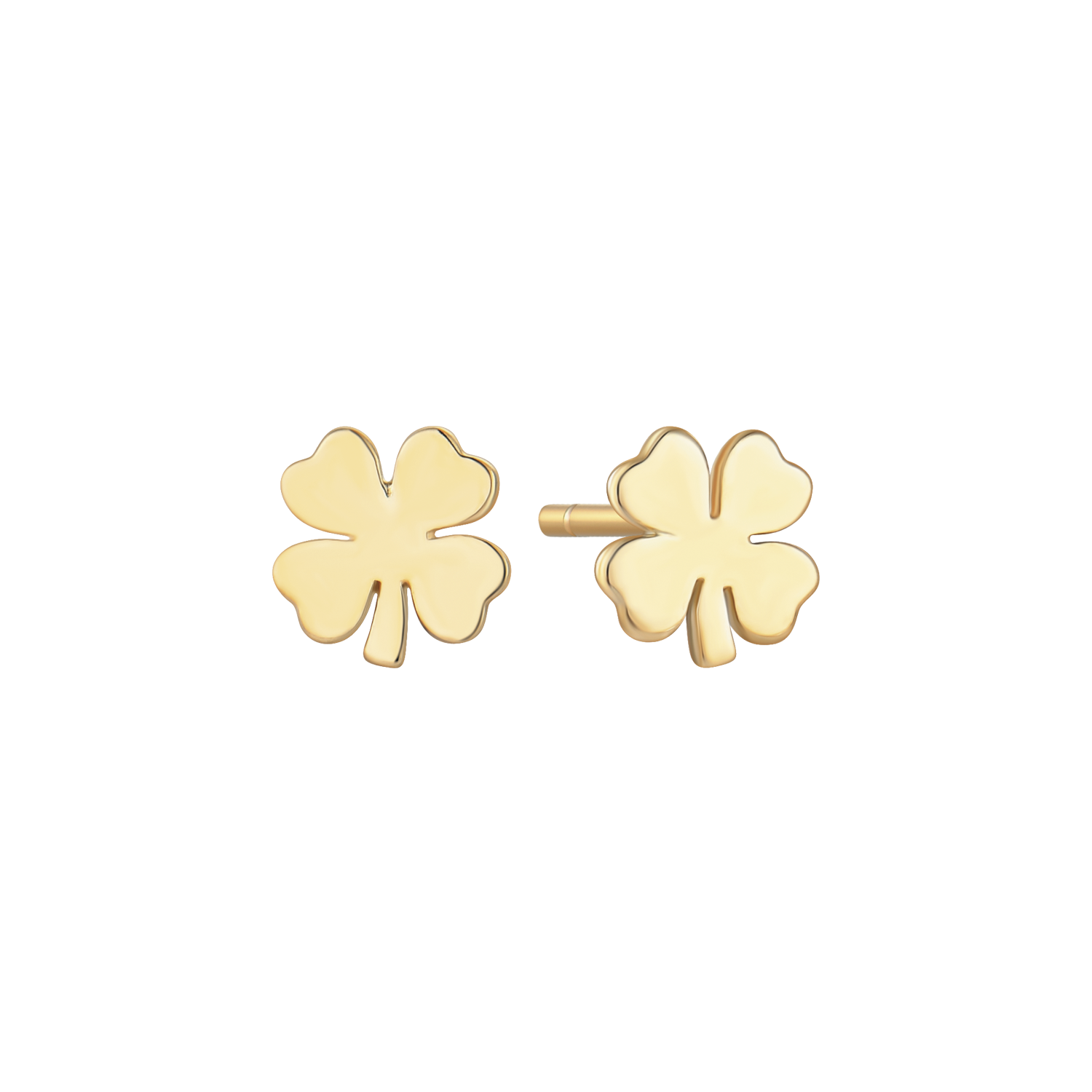 Støvring Design 8kt Guld Firkløver Ørestikker 60242502
