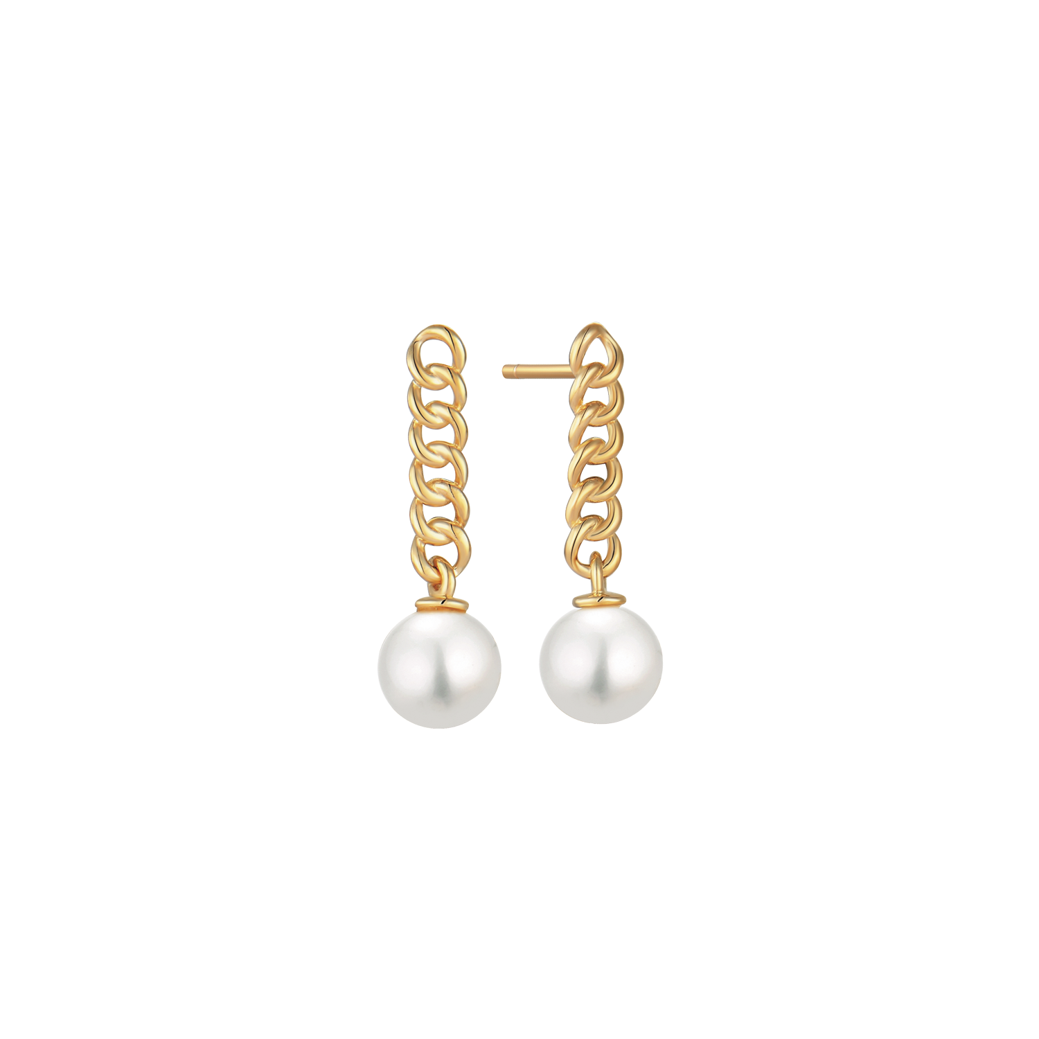 Støvring Design 8kt Guld Ørestik med Ferskvands Perle 60242508