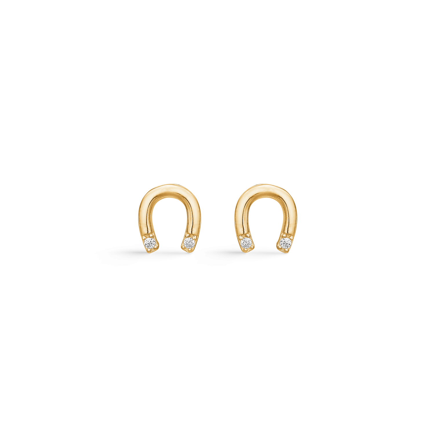 Støvring Design 8kt Guld Hestesko Ørestik med Zirkonia 60242776