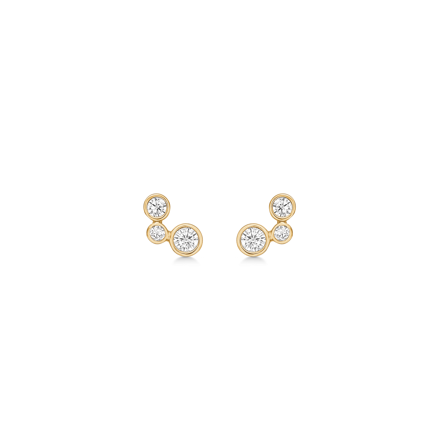 Støvring Design 8kt Guld Ørestik med 3 Zirkonia 60242782