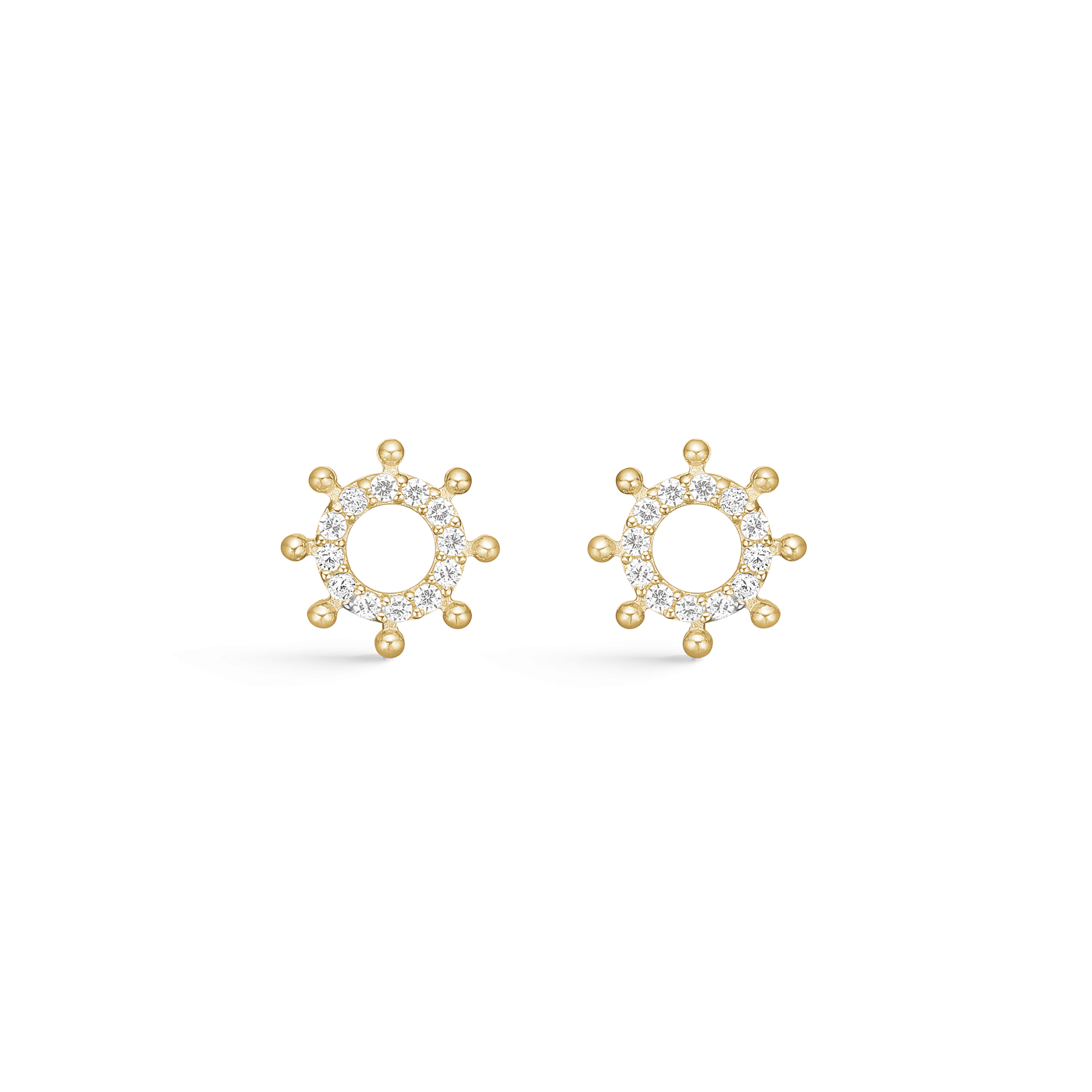 Støvring Design 8kt Guld Ørestik med Zirkonia 60242787