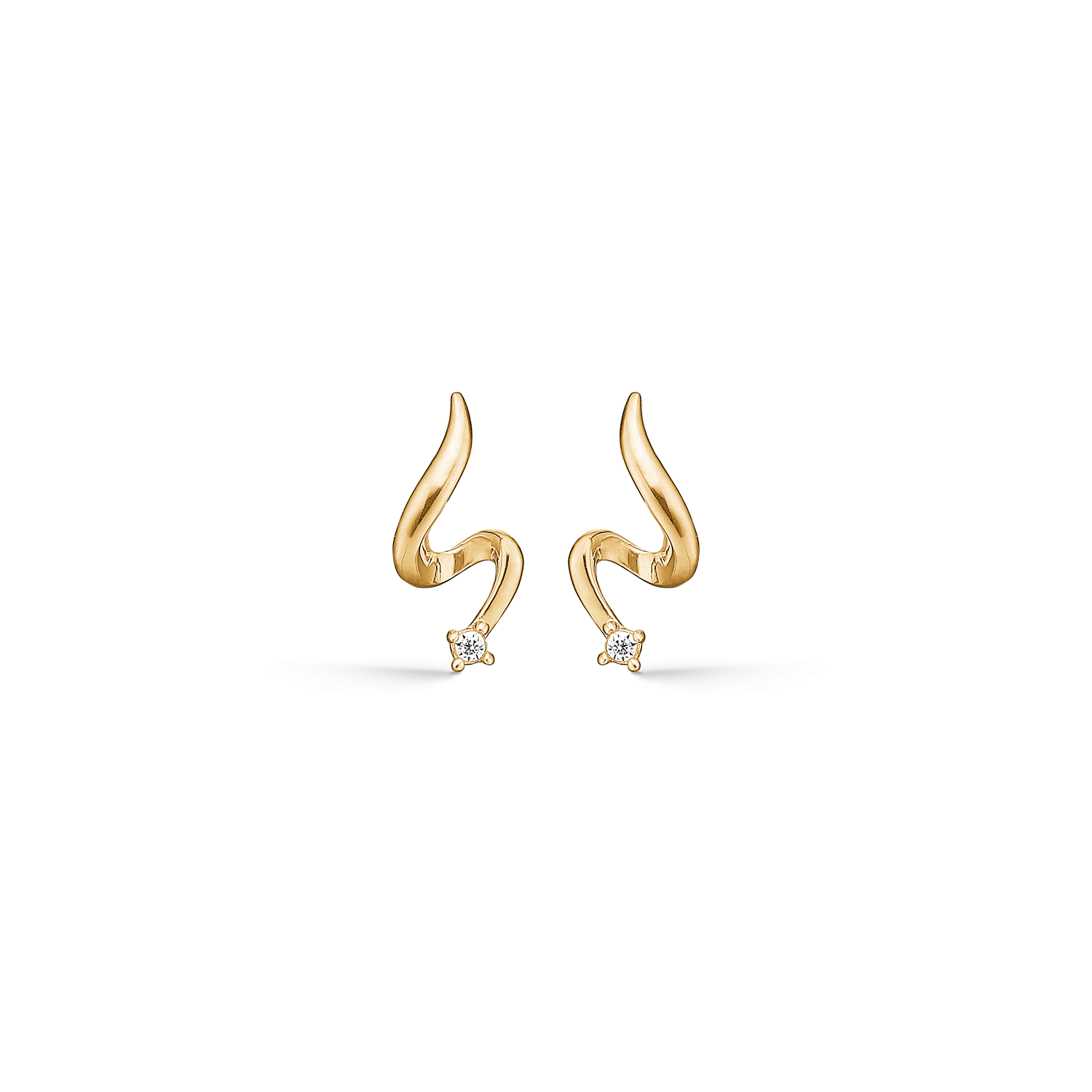 Støvring Design 8kt Guld Ørestik med Zirkonia 60242805