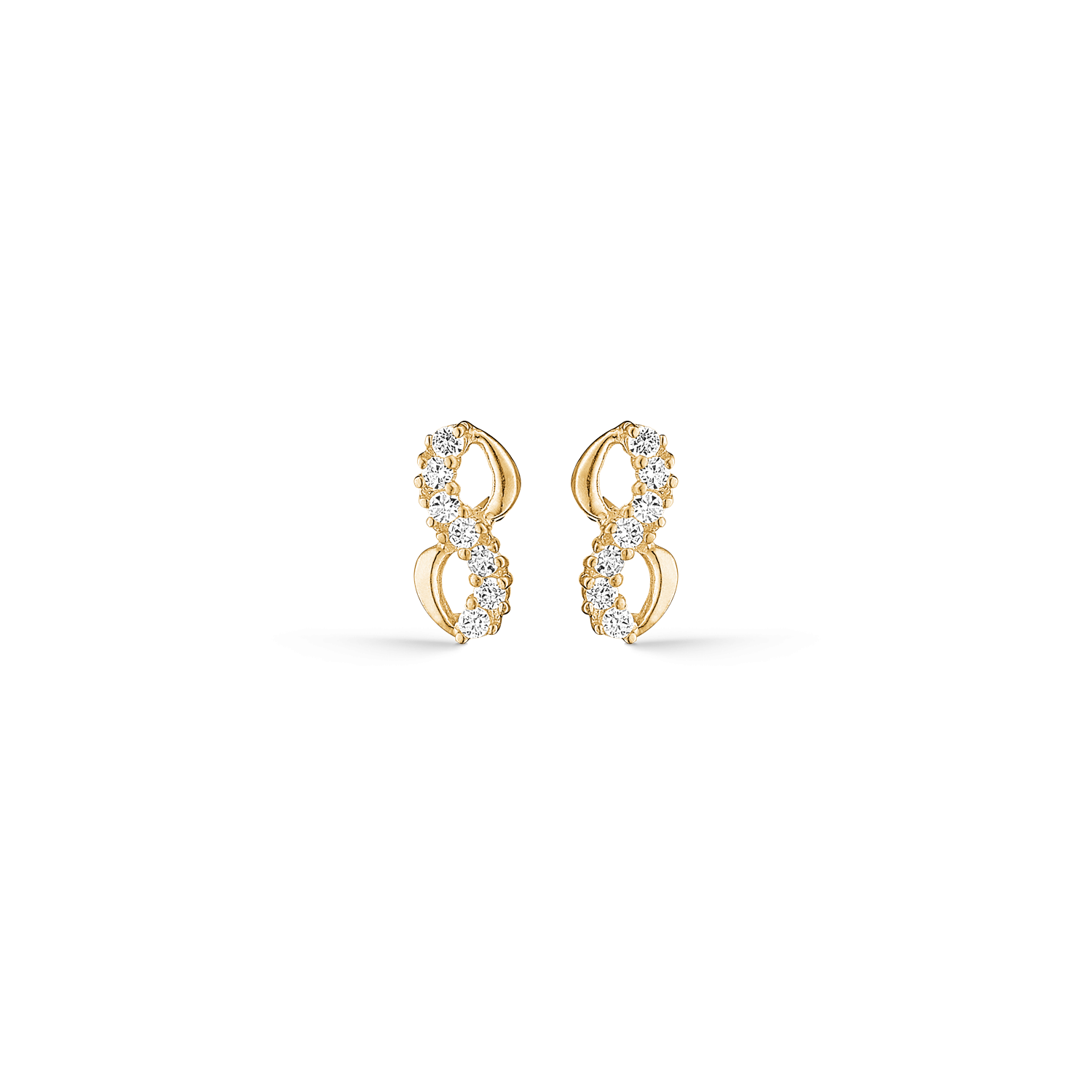 Støvring Design 8kt Guld Ørestik Evighedstegn med Zirkonia 60242834