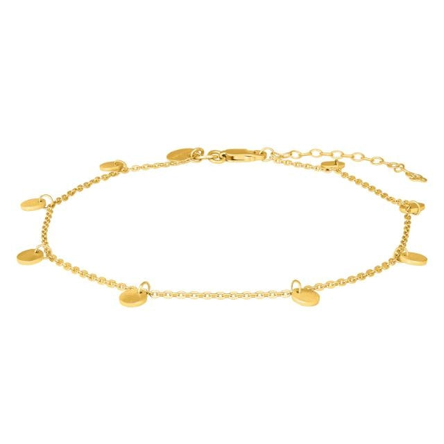 Nordahl Jewellery Forgyldt Ankelkæde Disc52 60250075900