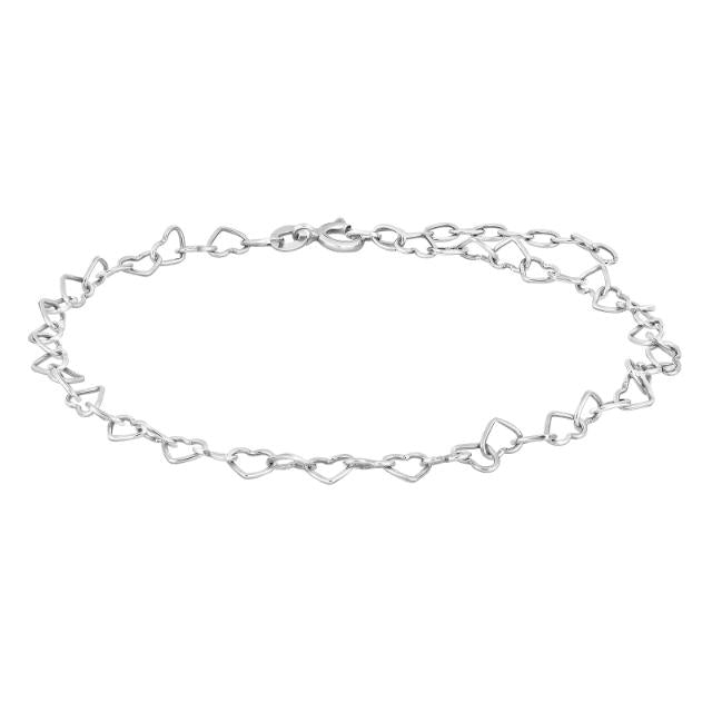 Nordahl Jewellery Sølv Hjerte Ankelkæde Spring52 60250210900