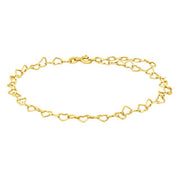 Nordahl Jewellery Forgyldt Hjerte Ankelkæde Spring52 60250215900
