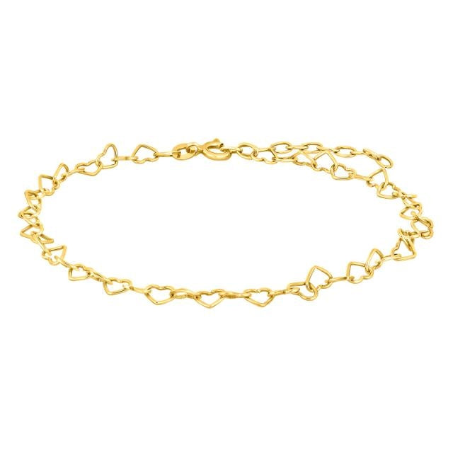 Nordahl Jewellery Forgyldt Hjerte Ankelkæde Spring52 60250215900