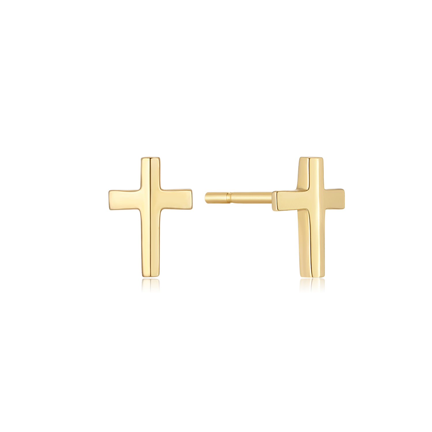 Støvring Design 8kt Guld ørestik med Kors 60342973