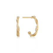 Støvring Design 8kt guld halv creol med zirkonia 60342991