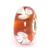 Trollbeads/Troldekugler Beige blomst kugle TGLBE-10002