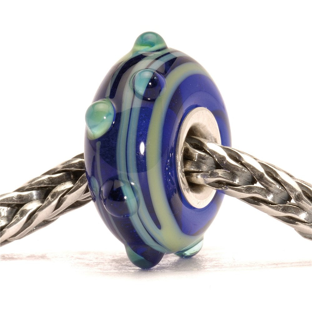 Trollbeads/Troldekugler Blå dug kugle TGLBE-10021