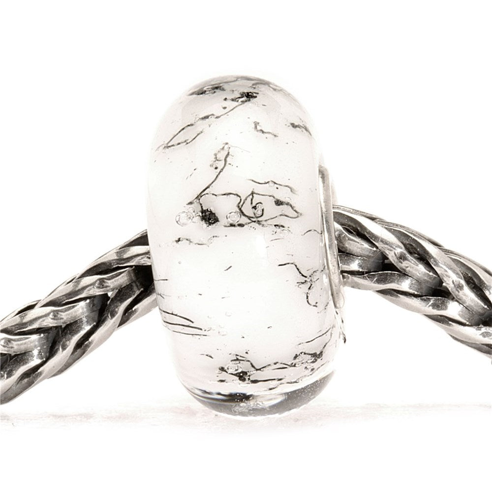 Trollbeads/Troldekugler Hvid stål kugle TGLBE-10233