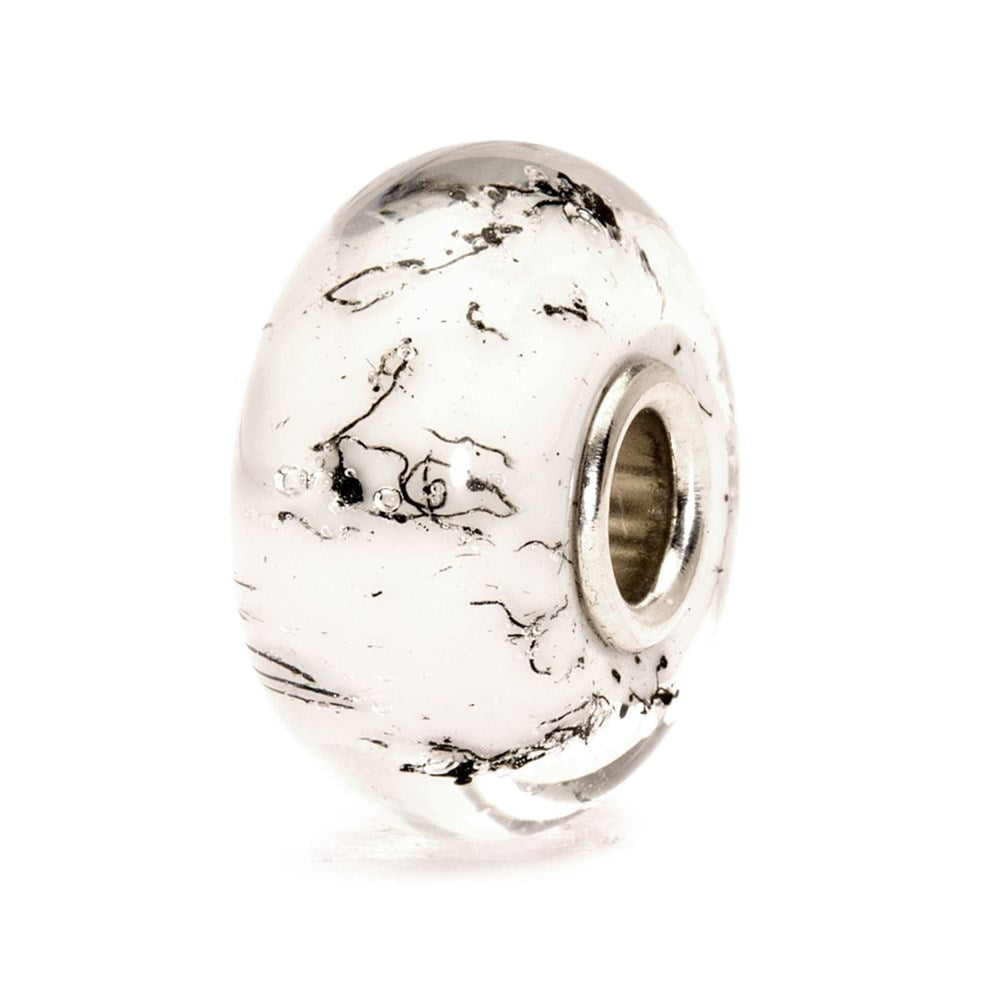 Trollbeads/Troldekugler Hvid stål kugle TGLBE-10233