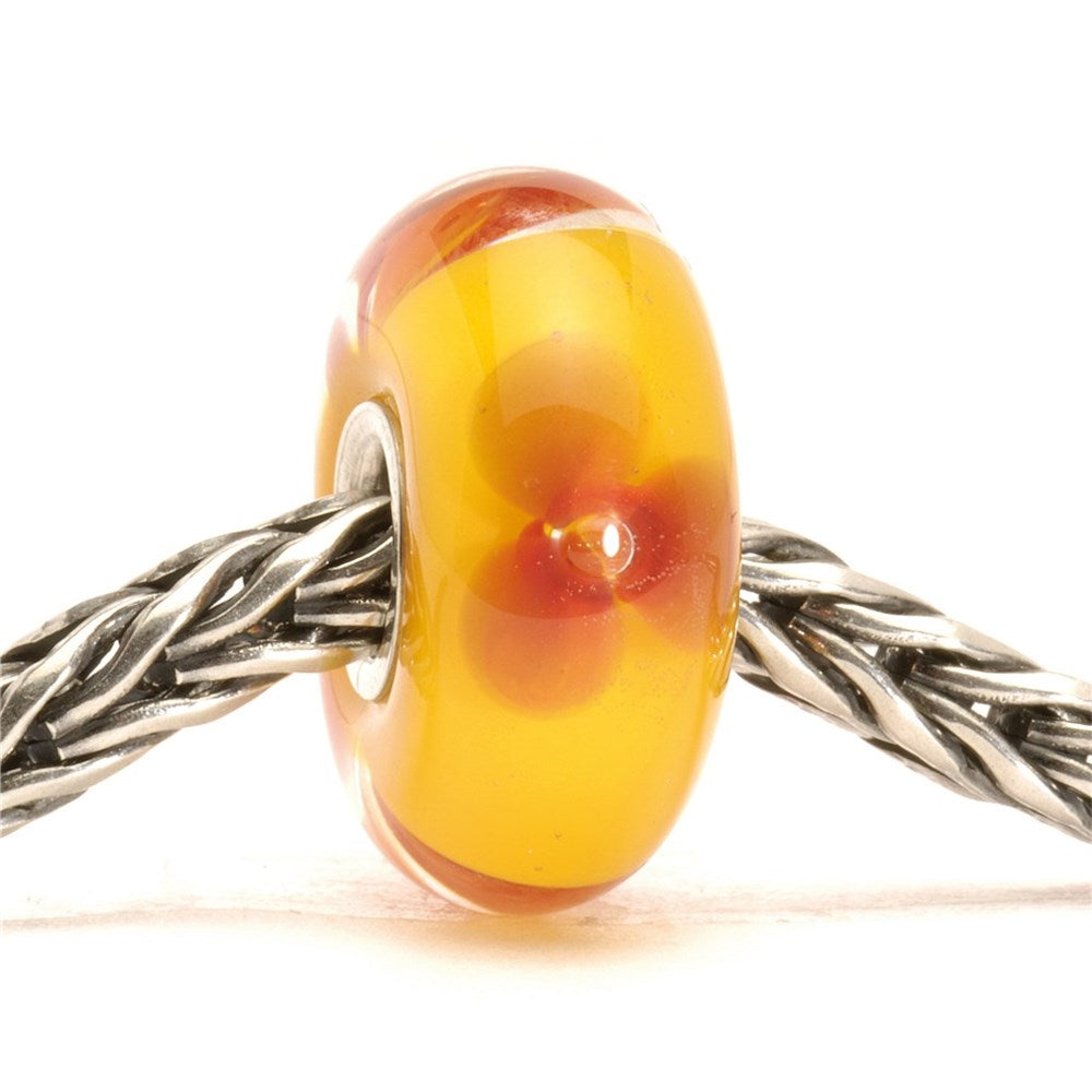 Trollbeads/Troldekugler Rød blomst kugle TGLBE-10031