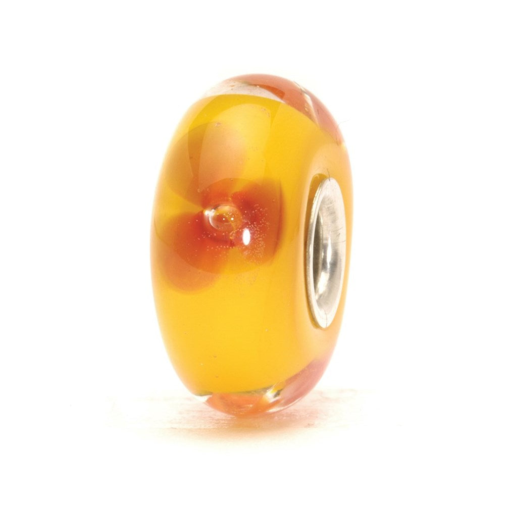 Trollbeads/Troldekugler Rød blomst kugle TGLBE-10031