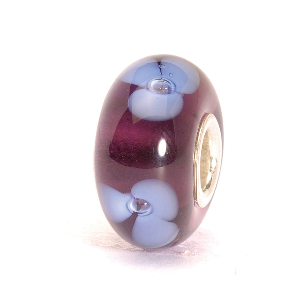 Trollbeads/Troldekugler Lilla blomst kugle TGLBE-10044