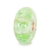 Trollbeads/Troldekugler Lys grøn blomst kugle TGLBE-10097