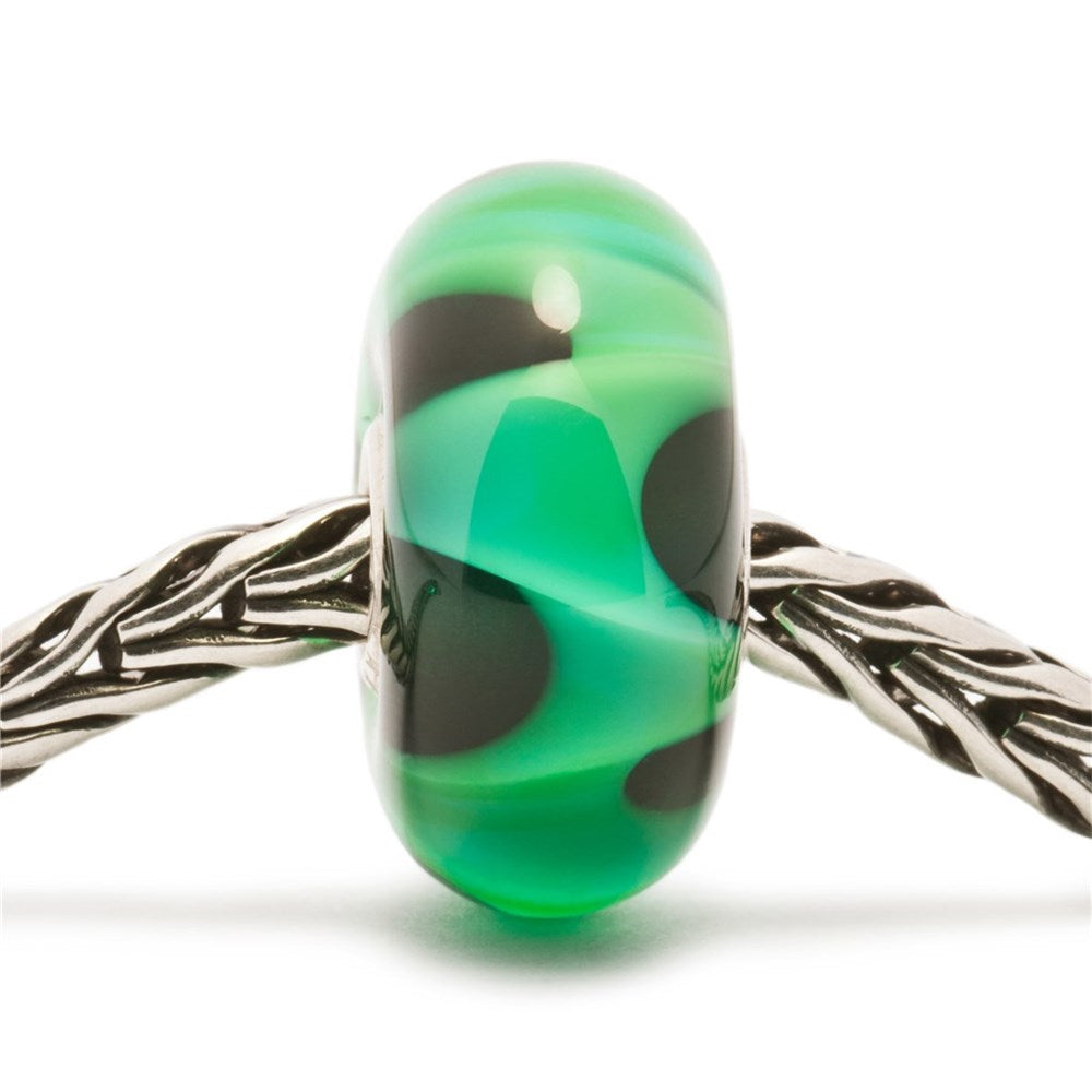 Trollbeads/Troldekugler Grøn bølge kugle TGLBE-10131