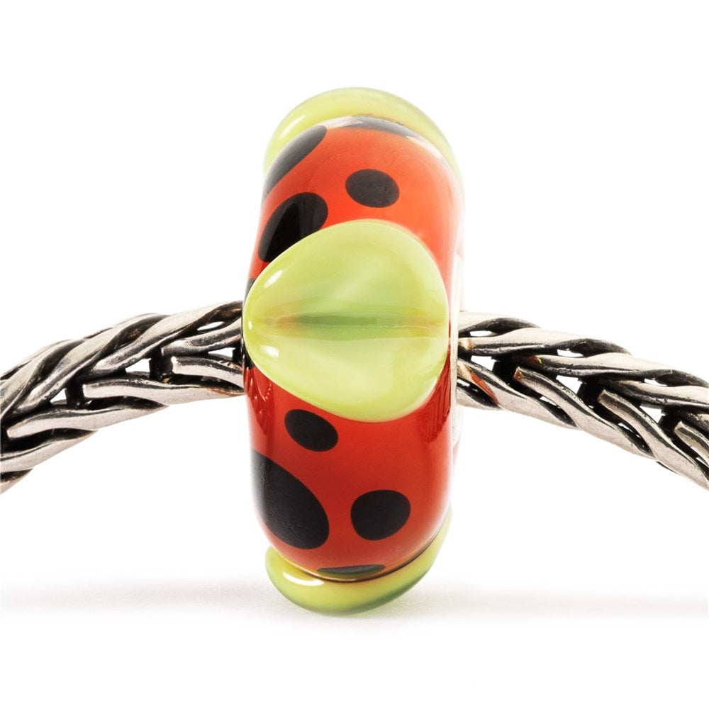 Trollbeads/Troldekugler Rød frøstand kugle TGLBE-10163