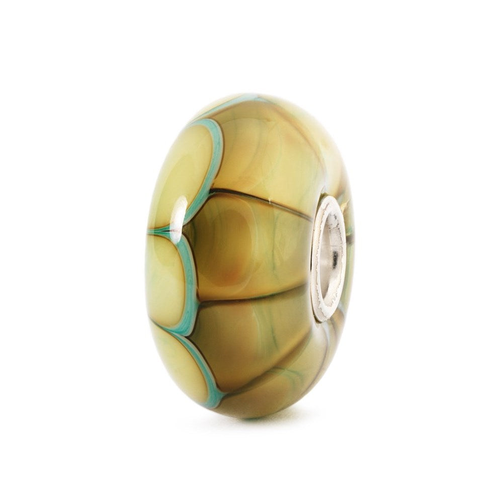 Trollbeads/Troldekugler Blå kant græskar kugle TGLBE-10166