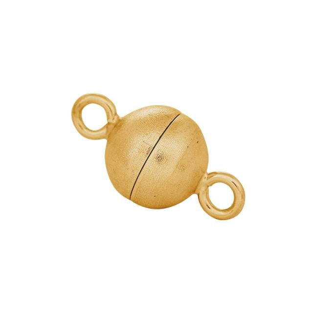 Siersbøl Rhodineret Forgyldt Mat Magnet Perlelås 8mm 60170015900
