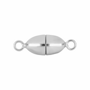 Siersbøl Rhodineret Sølv Ova Perlelås 6x12mm 60170050900