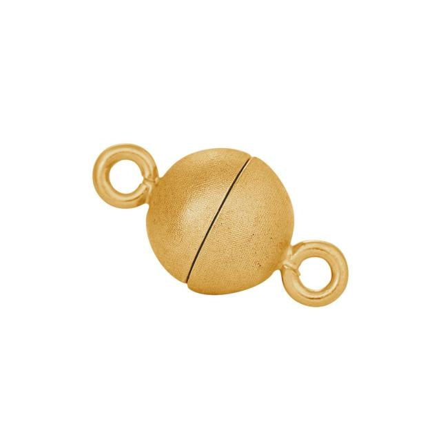 Siersbøl Rhodineret Forgyldt Mat Magnet Perlelås 10mm 60170115900