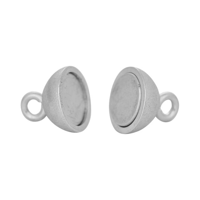 Siersbøl Rhodineret Sølv Magnet Perlelås 10mm 60170110900