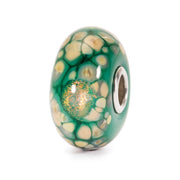 Trollbeads/Troldekugler Grøn blomstermosaik kugle TGLBE-20056