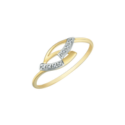 Støvring Design 8kt guld Ring med Dobbelt Aflang Oval med Zirkonia 62205051
