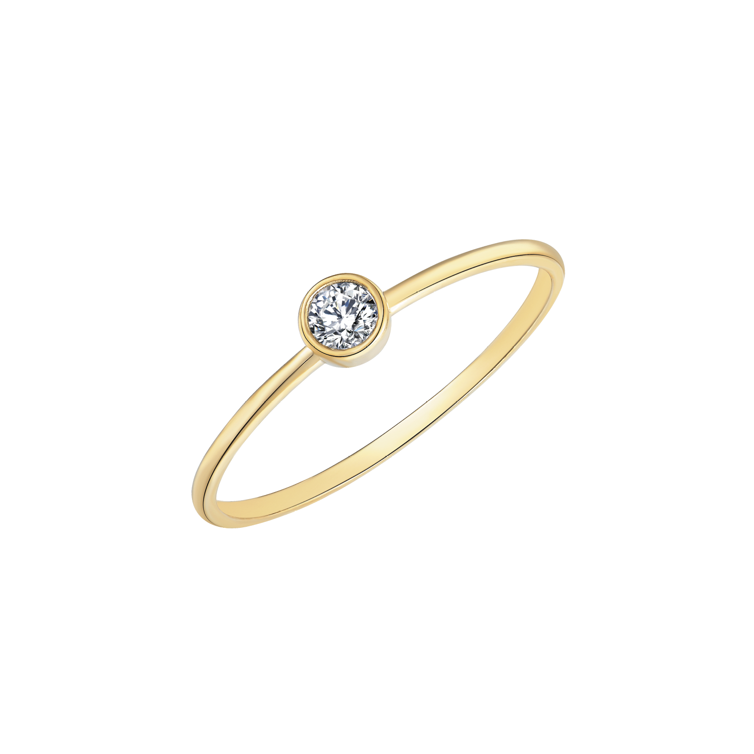 Støvring Design 8kt Guld Solitære Ring med Zirkonia 62251951