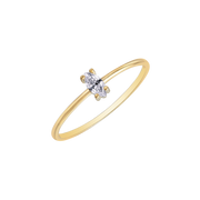 Støvring Design 8kt Guld Ring med Marquise Slebet Zirkonia 62251952