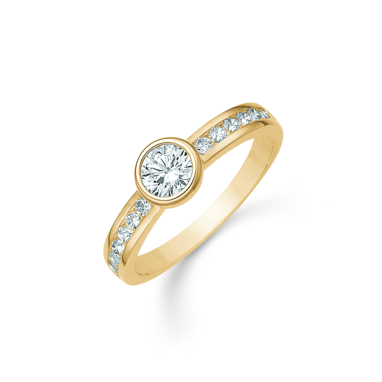Støvring Design 8kt Guld ring med zirkonia 62251970