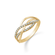 Støvring Design 8kt Guld Ring med 4 Rækker 62251973
