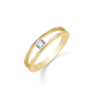Støvring Design 8kt Guld Ring med Zirkonia sten 62251995