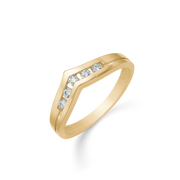 Støvring Design 8kt Guld Rig med 5 Zirkonia 62251997