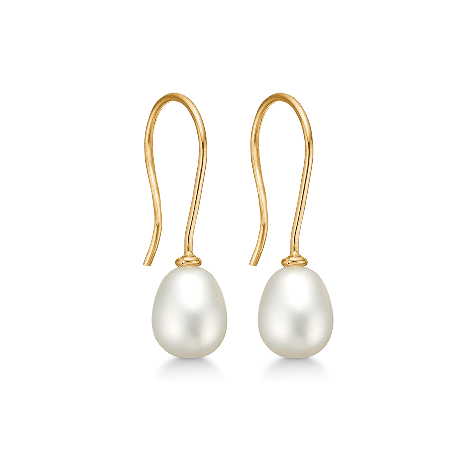 Støvring Design 8kt Guld Øreshæng med Ferskvandsperle 63117998