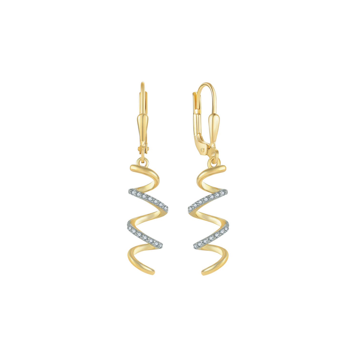 Støvring Design 8kt Guld Ørehæng Snoget med Zirkonia 63237062