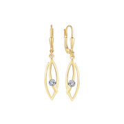 Støvring Design 8kt Guld Ørehæng med lille Zirkonia 63237970
