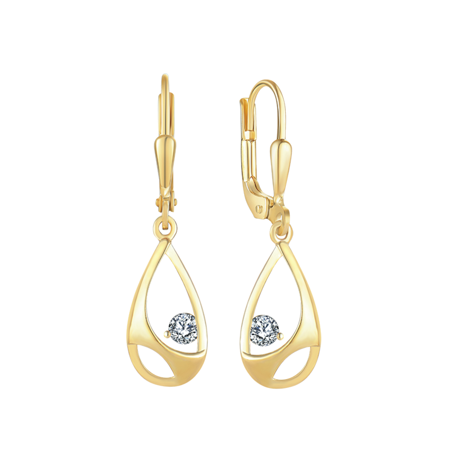 Støvring Design 8kt Guld Ørehæng med Zirkonia 63237972