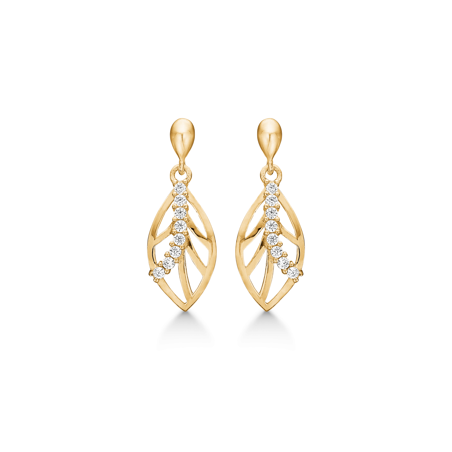 Støvring Design 8kt Guld Ørering med Zirkonia 63242812