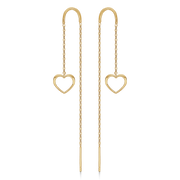 Støvring Design 8kt Guld Ørekæde med Hjerte 63242993