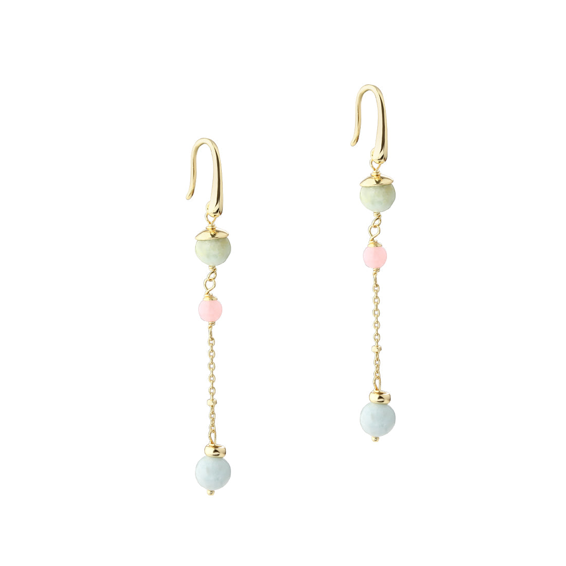 Aqua Dulce Morganite Dream long ørering 6337