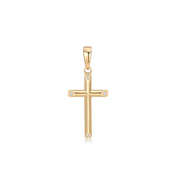 Støvring Design 8kt Guld kors vedhæng med zirkonia 16x10mm 64117615