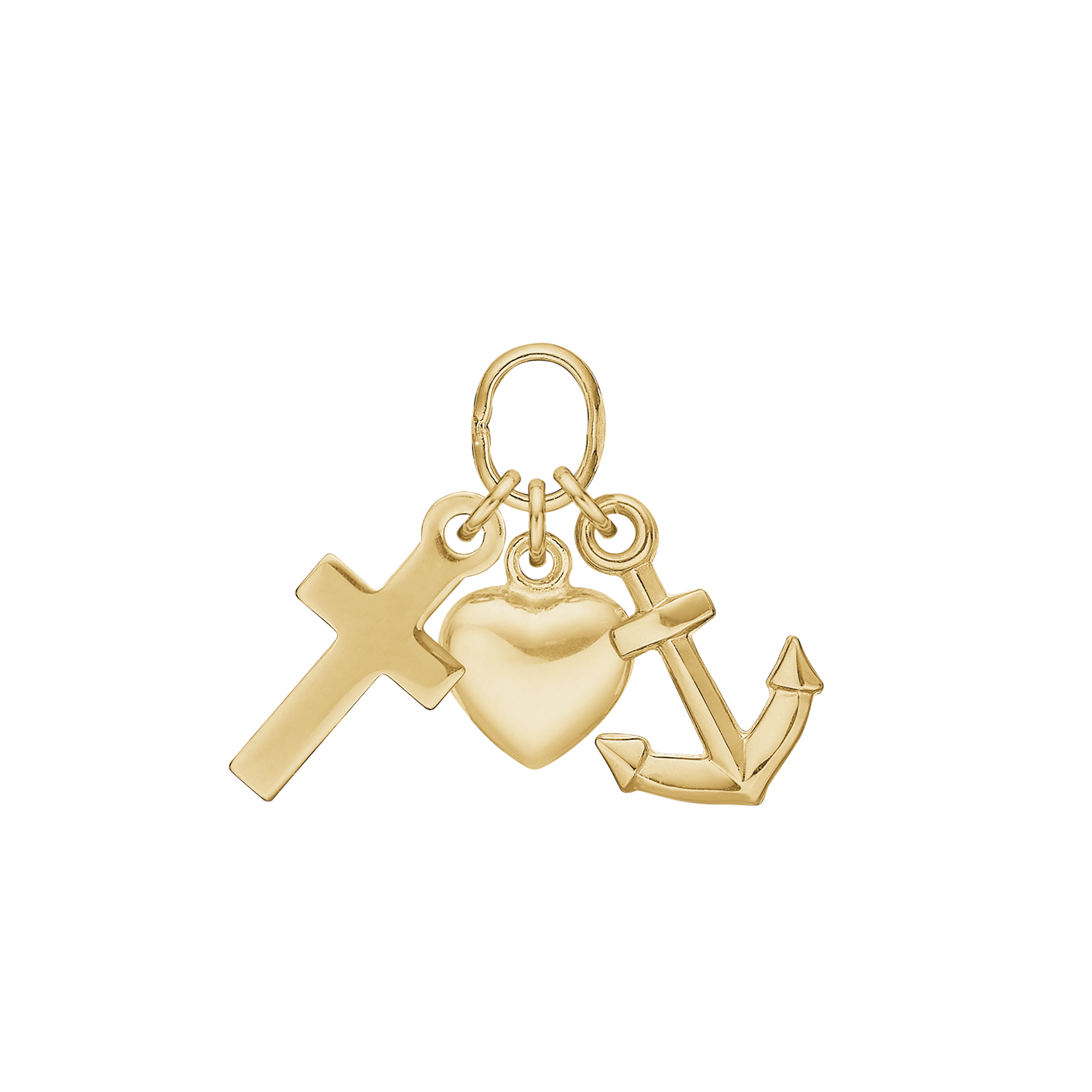 Støvring Design 8kt Guld 6x10mm Tro Håb og Kærlighed 64237994