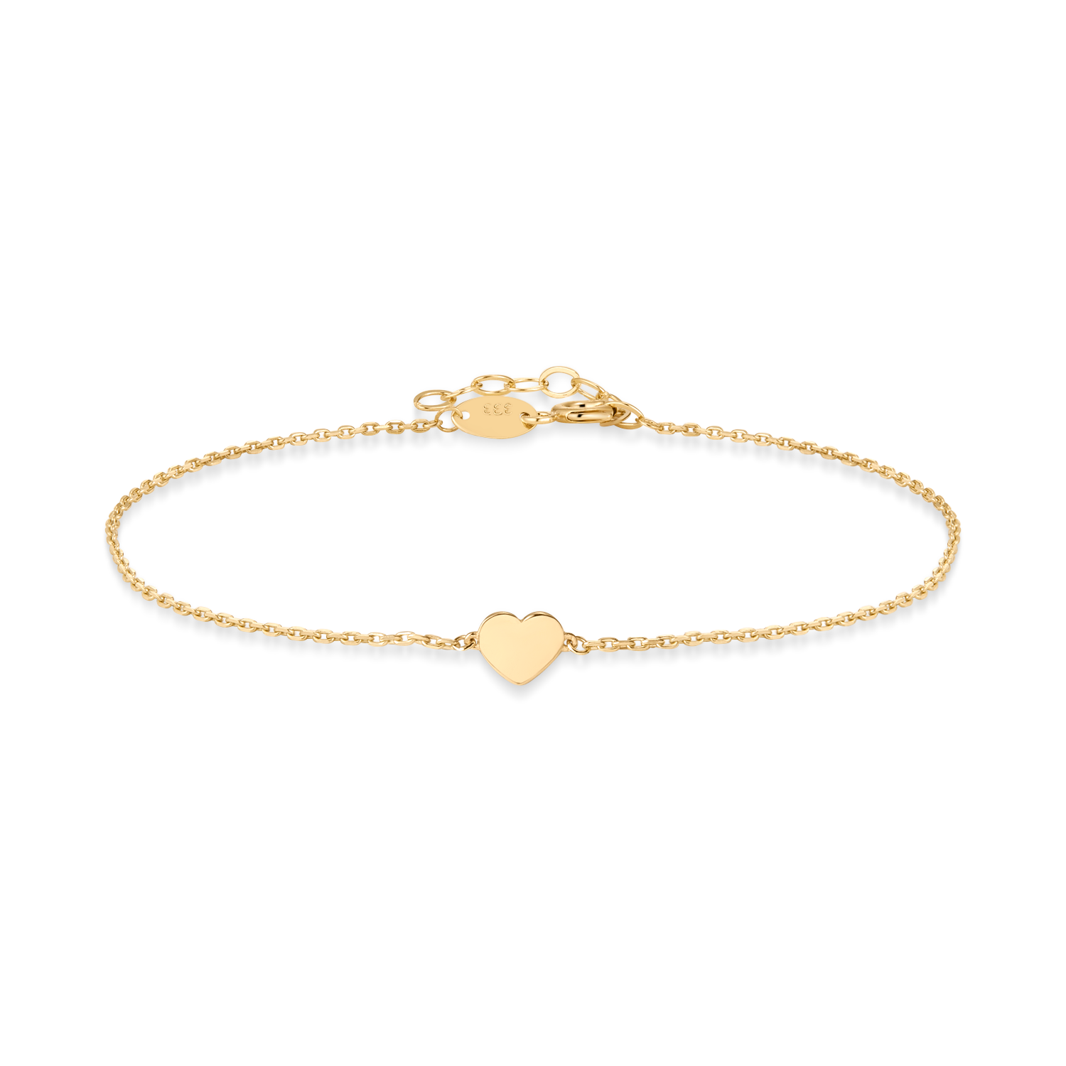 Støvring Design 8kt Guld Armbånd flad hjerte 65261774