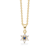 Støvring Design 8kt Guld Vedhæng med Blå Safir og Zirkonia 66117006