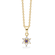 Støvring Design 8kt Guld Vedhæng med Ametyst og Zirkonia 66117008