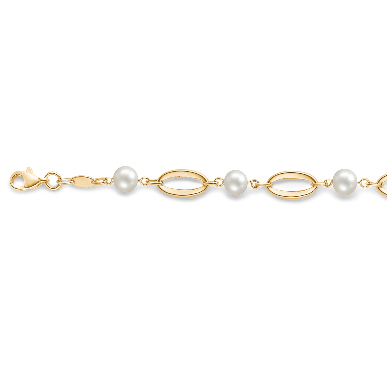 Støvring Design 8kt Guld Armbånd med Ferkvandsperler 65166084